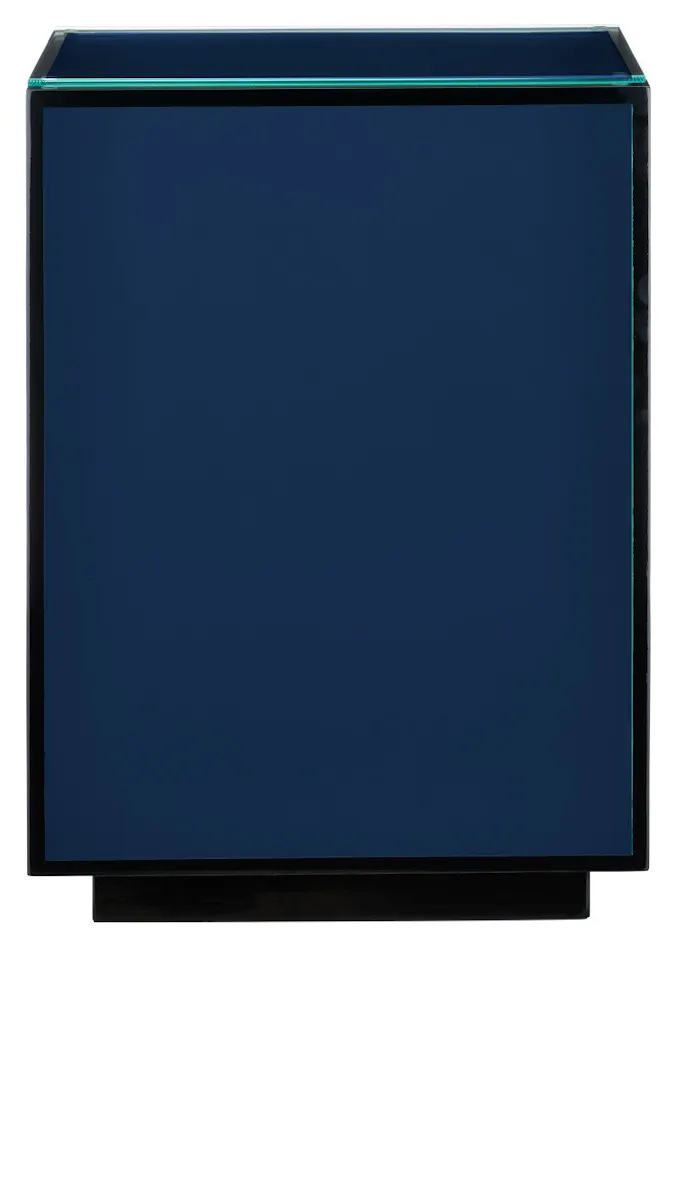 Currey and Company 3000-0314 Navy Lacquer Side Table Currey and Company 3000-0314 Navy Lacquer Side Table