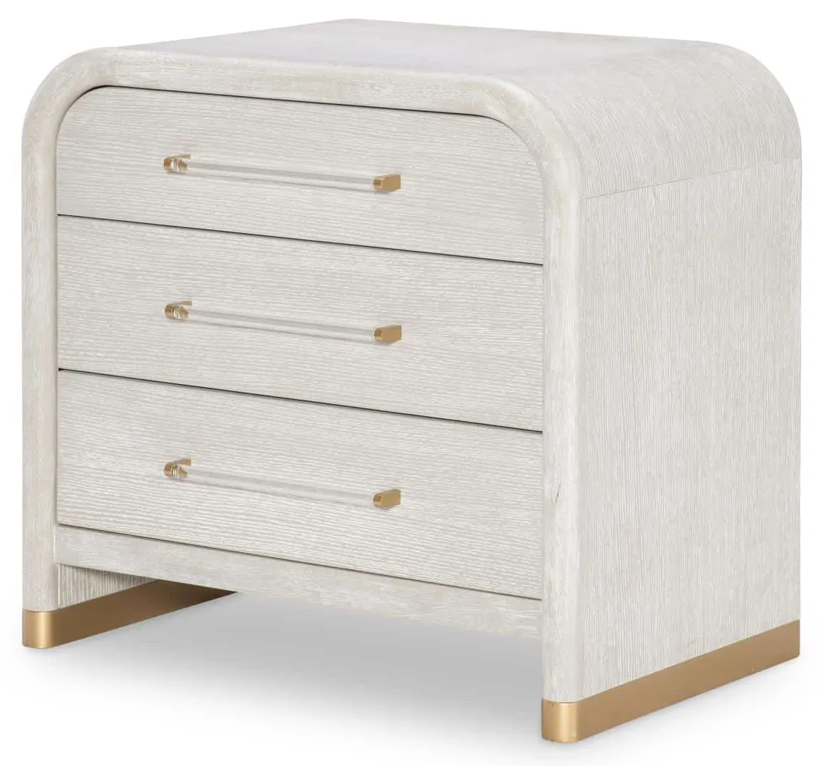 3300-3100 Oyster Three Drawer Nightstand 3300-3100 Oyster Three Drawer Nightstand