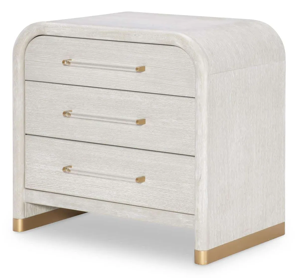3300-3100 Oyster Three Drawer Nightstand 3300-3100 Oyster Three Drawer Nightstand