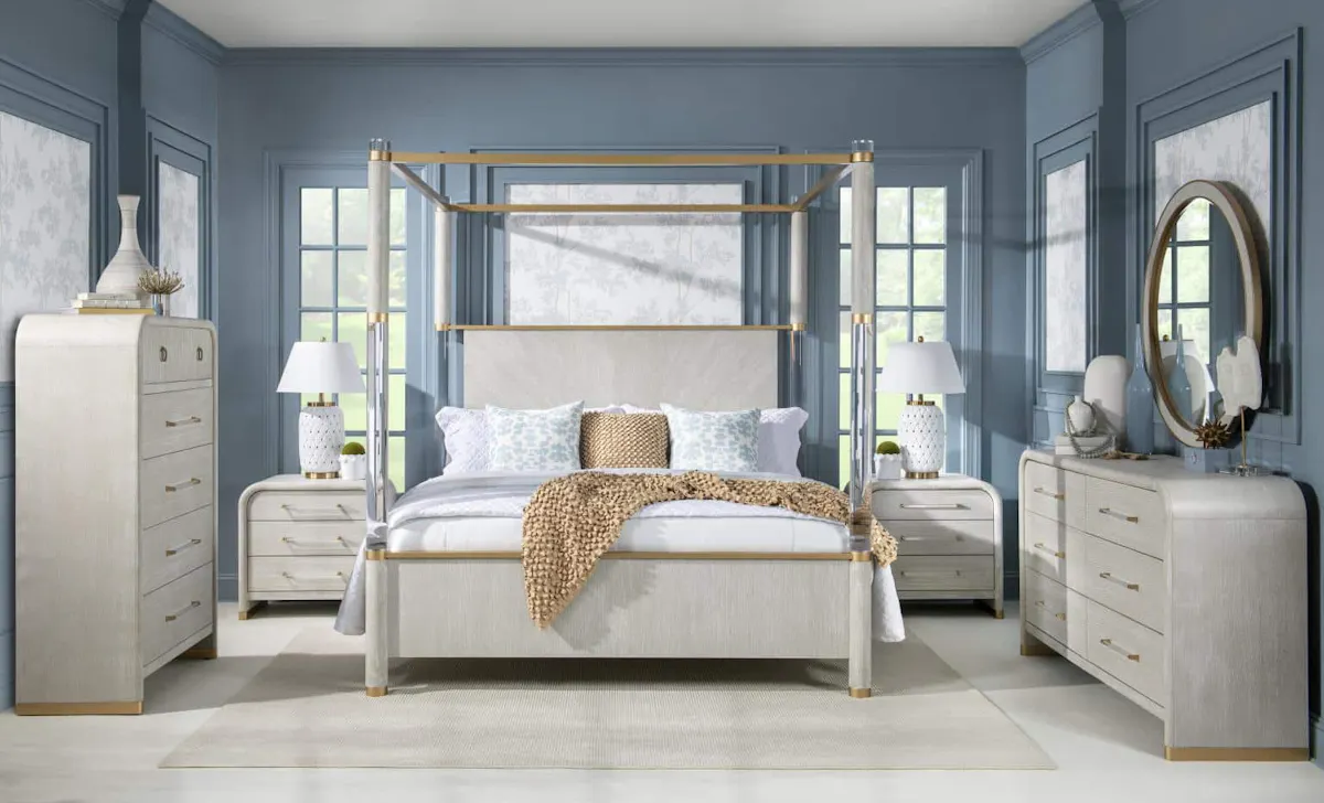 3300-3100 Oyster Three Drawer Nightstand 3300-3100 Oyster Three Drawer Nightstand