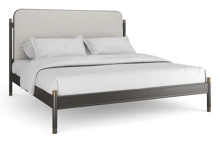 Caracole Furniture CLA-024-124 Campaign King Bed Caracole Furniture CLA-024-124 Campaign King Bed