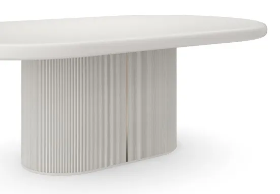 Caracole Furniture CLA-024-203 Love Dining Table Matte Pearl Caracole Furniture CLA-024-203 Love Dining Table Matte Pearl