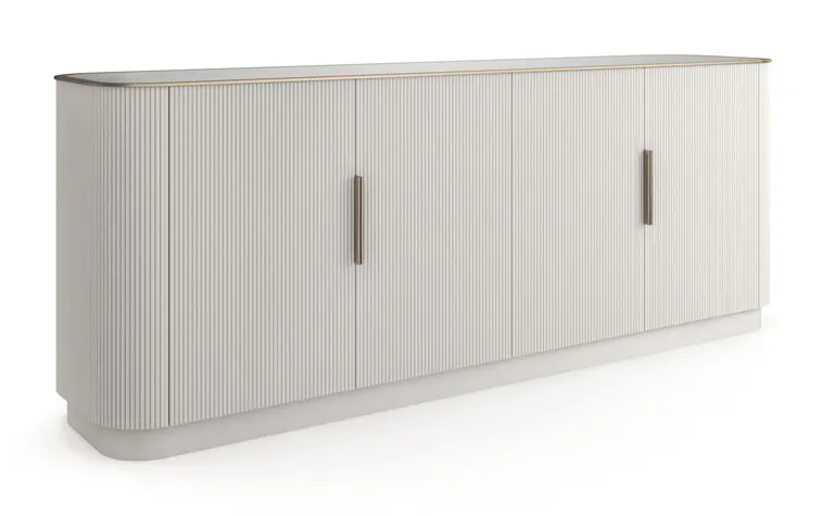Caracole Furniture CLA-024-253 Love Sideboard Matte Pearl Caracole Furniture CLA-024-253 Love Sideboard Matte Pearl