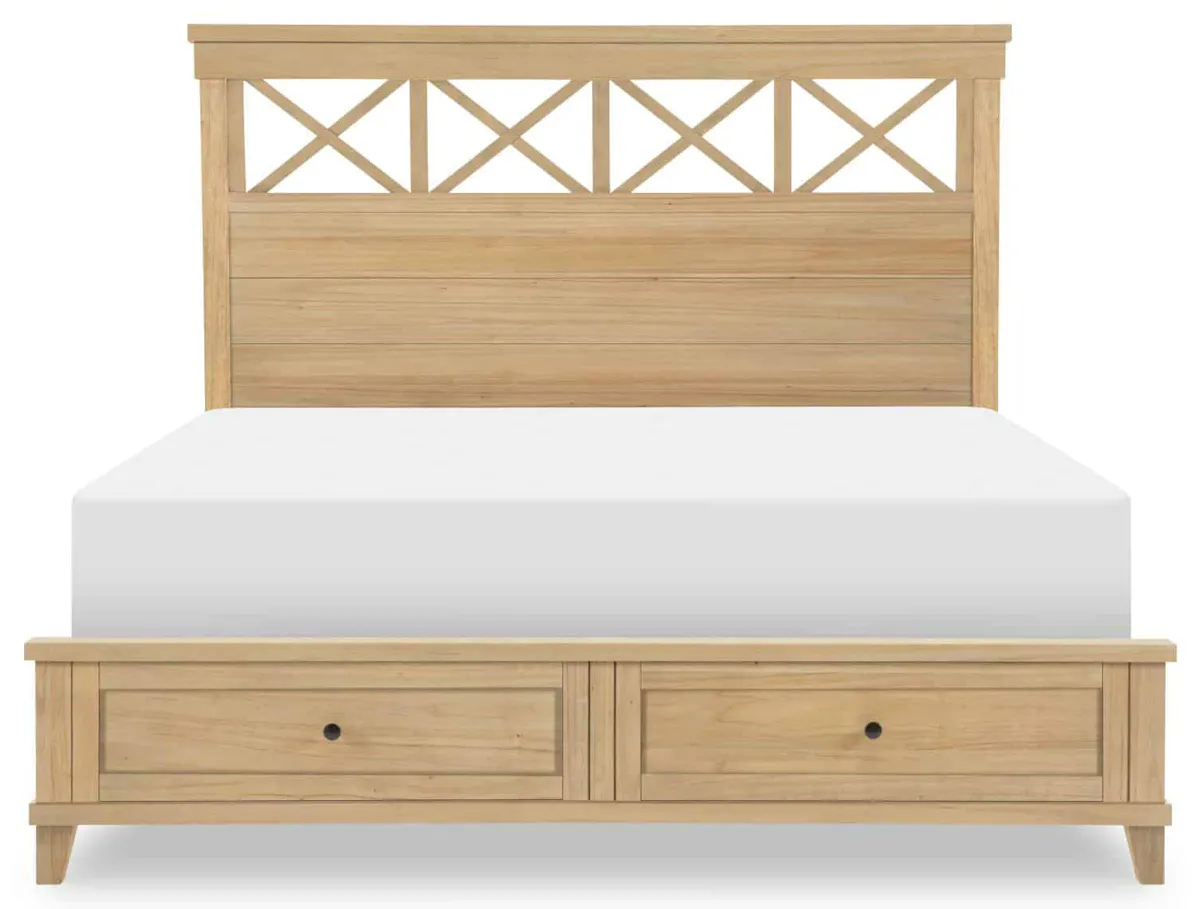 TY4420-4127K Complete Panel Bed With Storage Footboard Cal King TY4420-4127K Complete Panel Bed With Storage Footboard Cal King