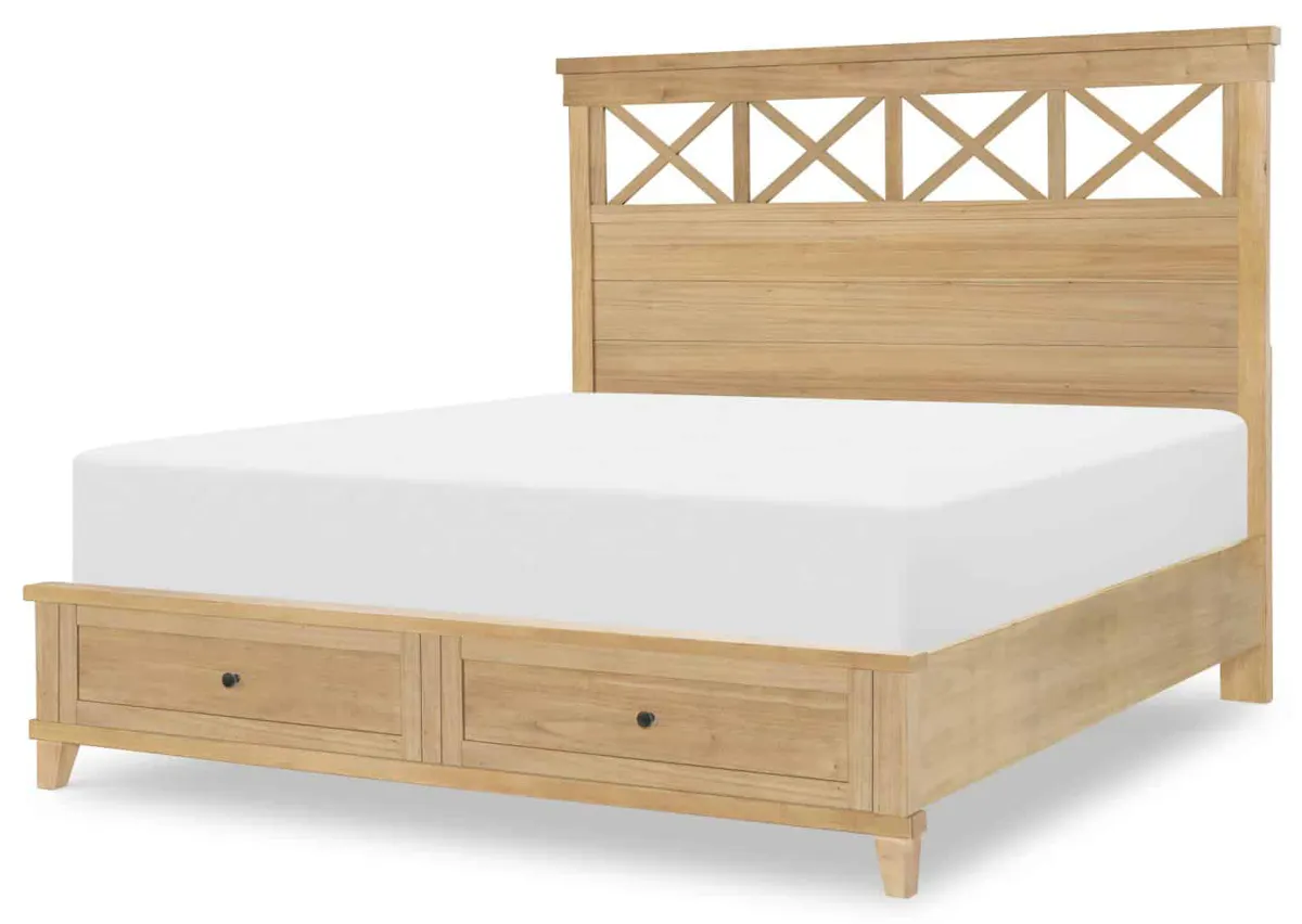 TY4420-4127K Complete Panel Bed With Storage Footboard Cal King TY4420-4127K Complete Panel Bed With Storage Footboard Cal King