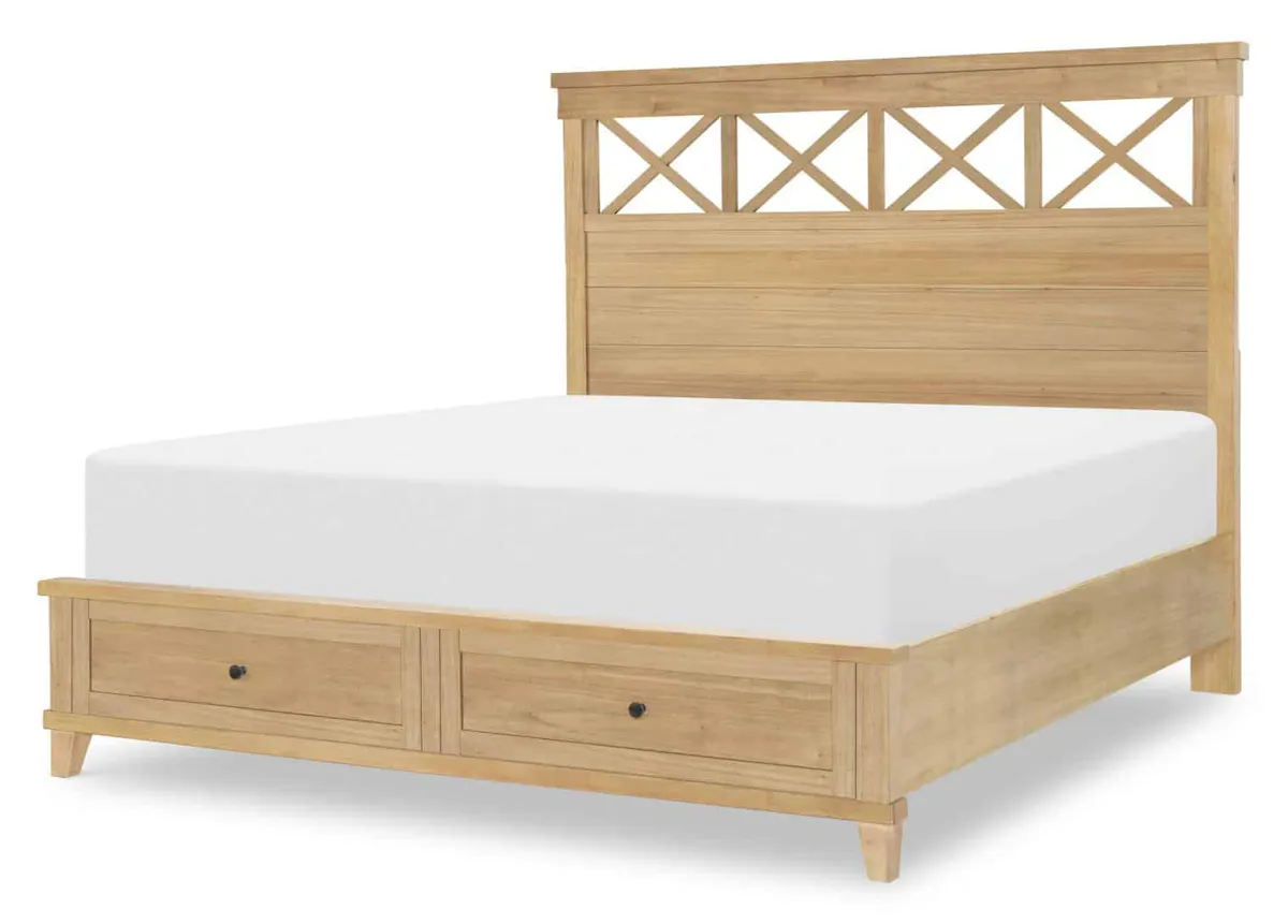 TY4420-4127K Complete Panel Bed With Storage Footboard Cal King TY4420-4127K Complete Panel Bed With Storage Footboard Cal King