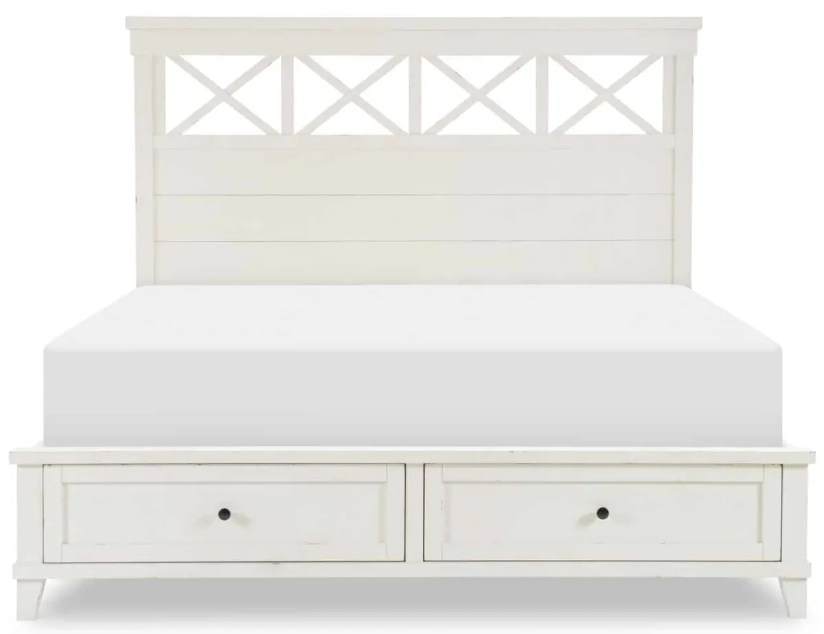 TY4421-4125K Complete Panel Bed With Storage Footboard Queen TY4421-4125K Complete Panel Bed With Storage Footboard Queen
