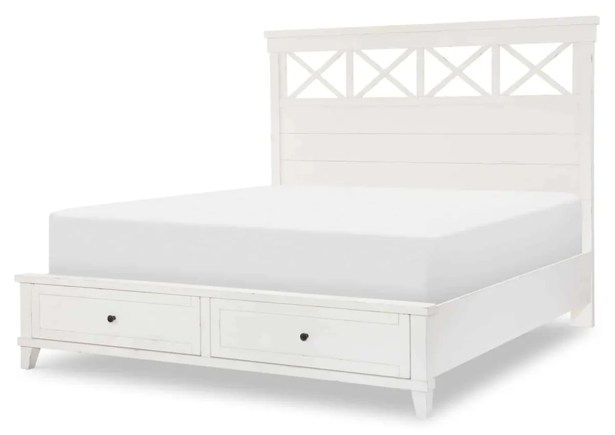 TY4421-4125K Complete Panel Bed With Storage Footboard Queen TY4421-4125K Complete Panel Bed With Storage Footboard Queen