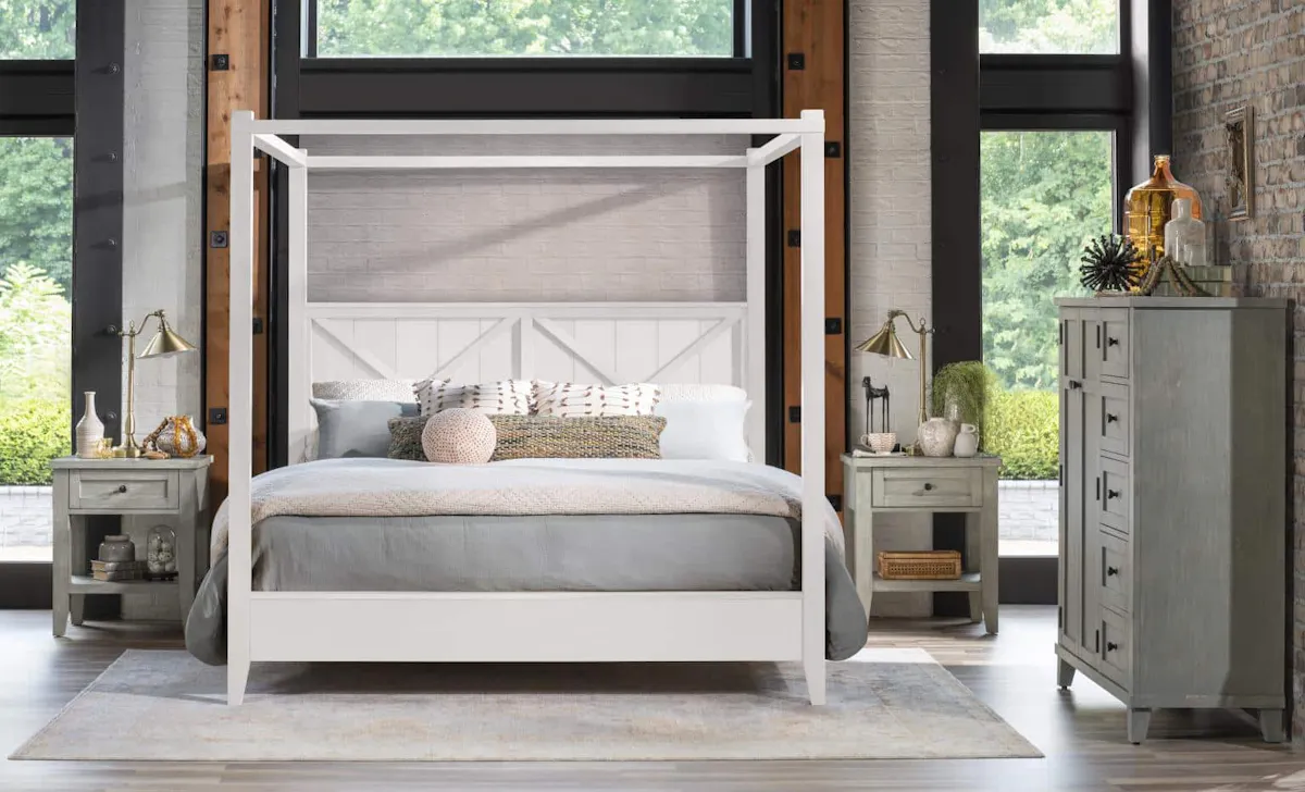 TY4421-5006K Complete Canopy Bed King TY4421-5006K Complete Canopy Bed King