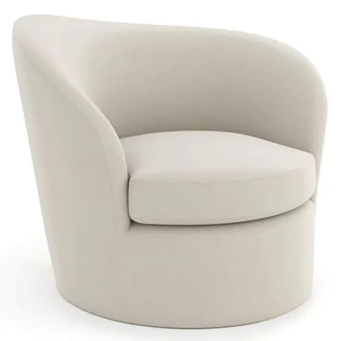 Caracole Furniture UPH-024-032-A Quasi RAF Swivel Chair