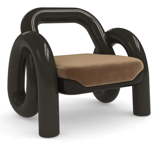 Caracole Furniture UPH-024-134-A Gelee Accent Chair Chocolate Caracole Furniture UPH-024-134-A Gelee Accent Chair Chocolate