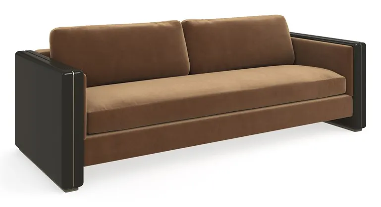 Caracole Furniture UPH-024-212-A Gelee Sofa Chocolate Caracole Furniture UPH-024-212-A Gelee Sofa Chocolate