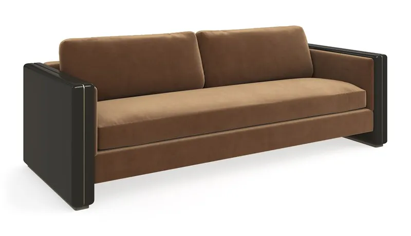 Caracole Furniture UPH-024-212-A Gelee Sofa Chocolate Caracole Furniture UPH-024-212-A Gelee Sofa Chocolate