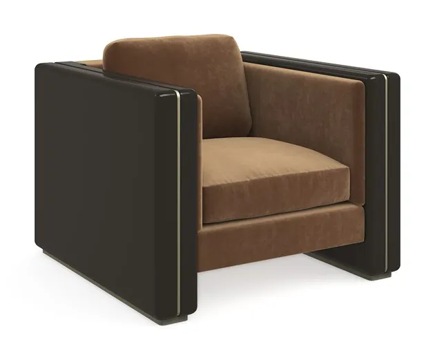 Caracole Furniture UPH-024-233-A Gelee Chair Chocolate Caracole Furniture UPH-024-233-A Gelee Chair Chocolate