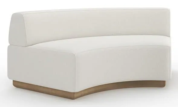 Caracole Furniture UPH-024-CR2-B Crescent Armless Wedge