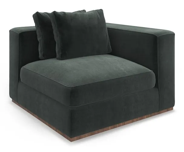 Caracole Furniture UPH-024-CRR1-A Bello Corner RAF Chair Caracole Furniture UPH-024-CRR1-A Bello Corner RAF Chair