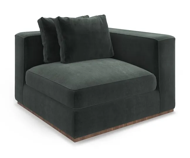 Caracole Furniture UPH-024-CRR1-A Bello Corner RAF Chair Caracole Furniture UPH-024-CRR1-A Bello Corner RAF Chair