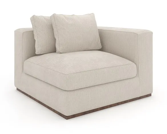 Caracole Furniture UPH-024-CRR1-B Bello Corner RAF Chair Caracole Furniture UPH-024-CRR1-B Bello Corner RAF Chair