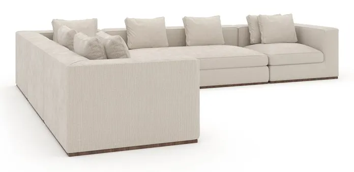 Caracole Furniture UPH-024-SEC1-B Bellow 5PC Sectional Caracole Furniture UPH-024-SEC1-B Bellow 5PC Sectional