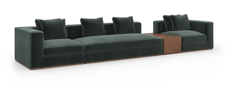 Caracole Furniture UPH-024-SEC2-A Bello 4PC Sectional Caracole Furniture UPH-024-SEC2-A Bello 4PC Sectional