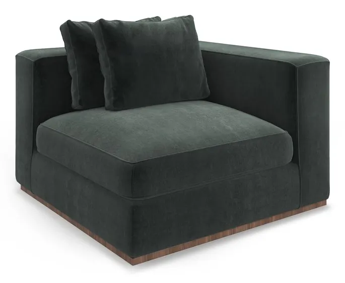 Caracole Furniture UPH-024-WE2-A Bello Corner Wedge Caracole Furniture UPH-024-WE2-A Bello Corner Wedge