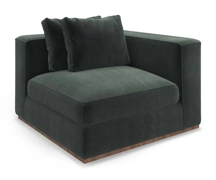 Caracole Furniture UPH-024-WE2-A Bello Corner Wedge Caracole Furniture UPH-024-WE2-A Bello Corner Wedge