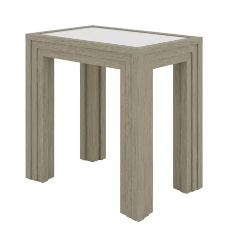 Riverside Furniture 91912 Wilde Glass Top Chairside Table Riverside Furniture 91912 Wilde Glass Top Chairside Table