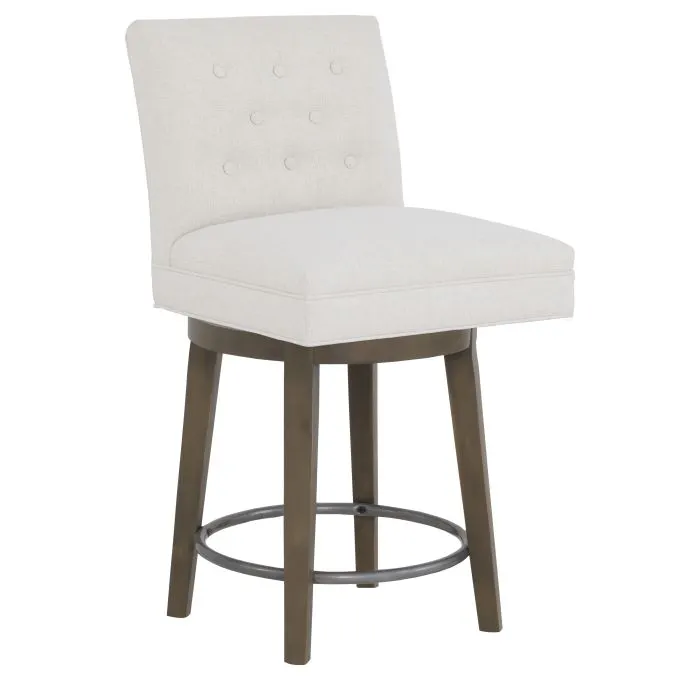 Fairfield 1212-C8 Straight Short Back Swivel Counter Stool