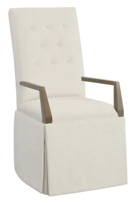 Fairfield 1217-04 Straight Tall Button Back Skirted Arm Chair Fairfield 1217-04 Straight Tall Button Back Skirted Arm Chair