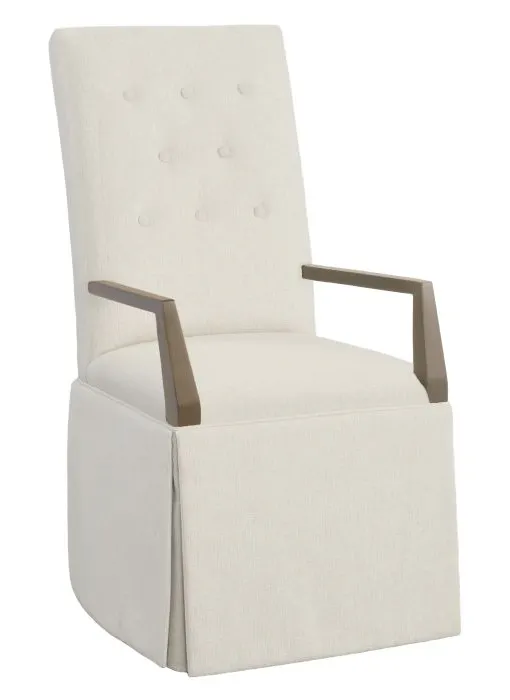 Fairfield 1217-04 Straight Tall Button Back Skirted Arm Chair Fairfield 1217-04 Straight Tall Button Back Skirted Arm Chair