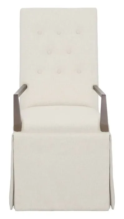 Fairfield 1217-04 Straight Tall Button Back Skirted Arm Chair Fairfield 1217-04 Straight Tall Button Back Skirted Arm Chair