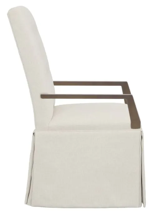 Fairfield 1217-04 Straight Tall Button Back Skirted Arm Chair Fairfield 1217-04 Straight Tall Button Back Skirted Arm Chair