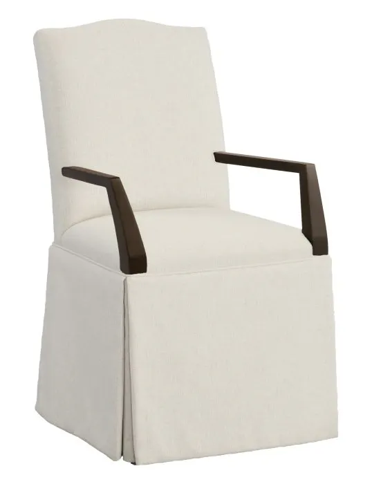 Fairfield 1221-04-T Camel Short Back Skirted Arm Chair Fairfield 1221-04-T Camel Short Back Skirted Arm Chair
