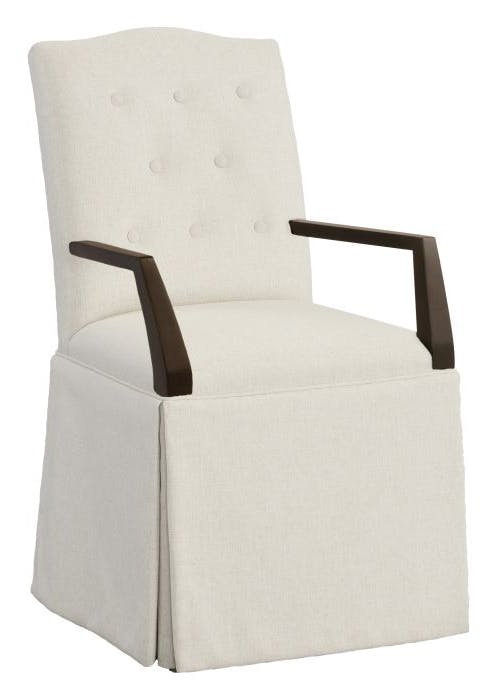 Fairfield 1223-04-T Camel Button Back Skirted Arm Chair Fairfield 1223-04-T Camel Button Back Skirted Arm Chair