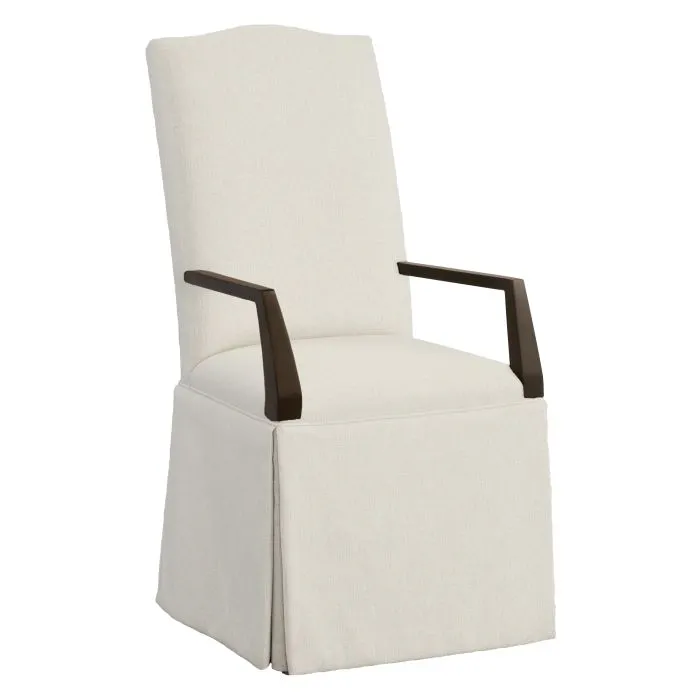 Fairfield 1225-04-T Camel Tall Back Skirted Arm Chair