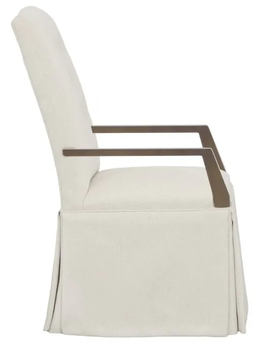 Fairfield 1227-04-T Camel Tall Button Back Skirted Arm Chair Fairfield 1227-04-T Camel Tall Button Back Skirted Arm Chair