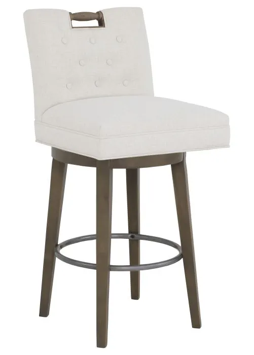 Fairfield 1232-08 Pull Short Button Back Swivel Bar Stool Fairfield 1232-08 Pull Short Button Back Swivel Bar Stool