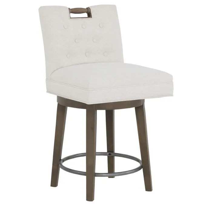 Fairfield 1232-C8 Pull Short Button Back Swivel Counter Stool