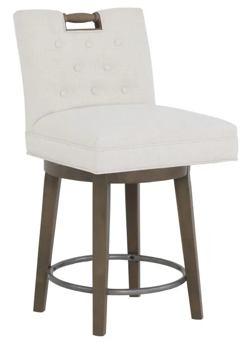 Fairfield 1232-C8 Pull Short Button Back Swivel Counter Stool Fairfield 1232-C8 Pull Short Button Back Swivel Counter Stool