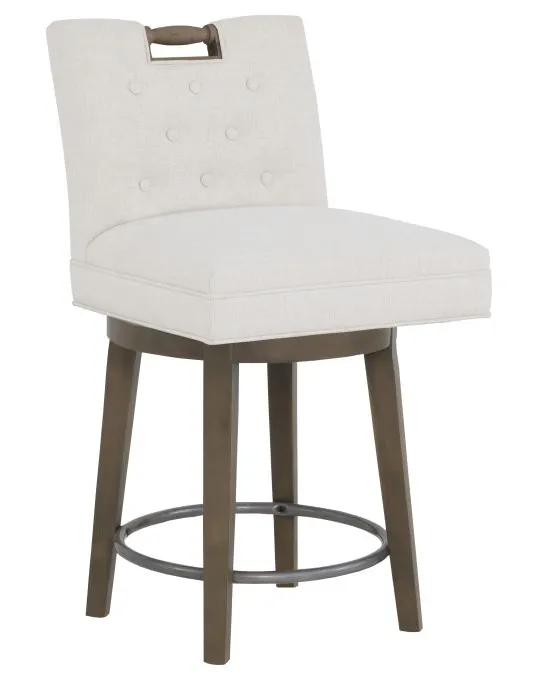 Fairfield 1232-C8 Pull Short Button Back Swivel Counter Stool Fairfield 1232-C8 Pull Short Button Back Swivel Counter Stool