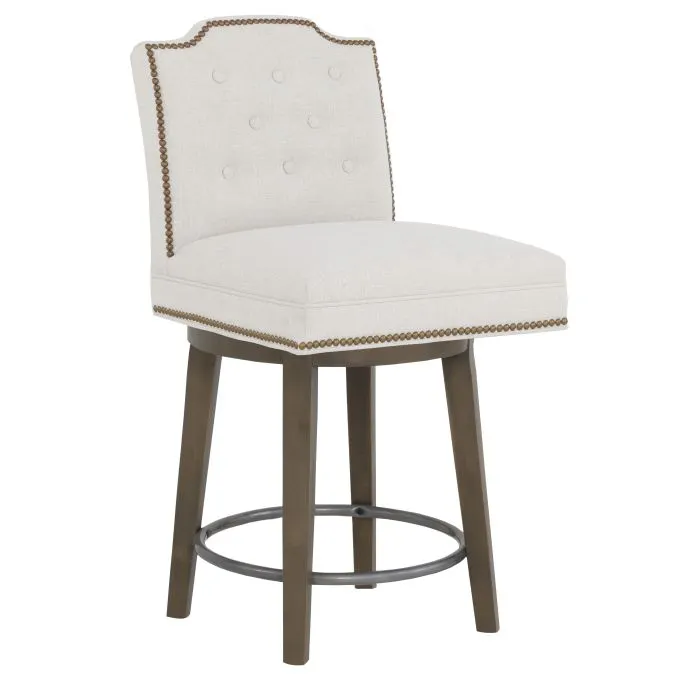 Fairfield 1242-C8 Empire Short Back Swivel Counter Stool