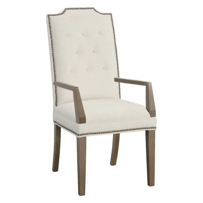 Fairfield 1246-04 Empire Tall Button Back Arm Chair Fairfield 1246-04 Empire Tall Button Back Arm Chair