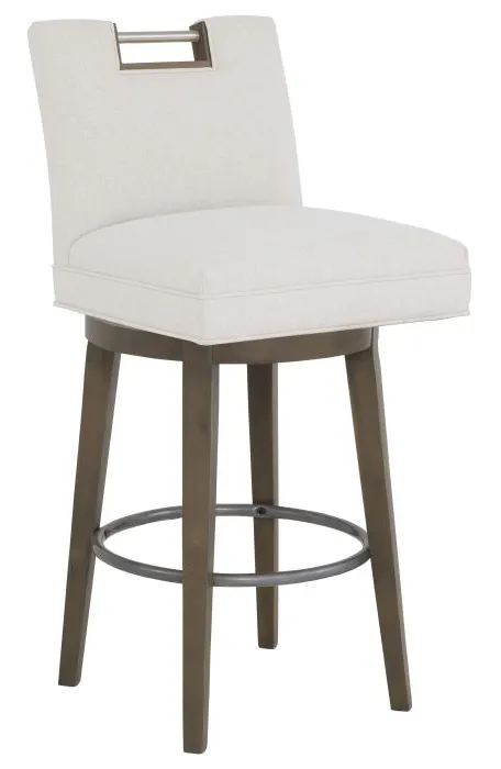 Fairfield 1260-08 Nickel Metal Pull Short Back Swivel Bar Stool Fairfield 1260-08 Nickel Metal Pull Short Back Swivel Bar Stool