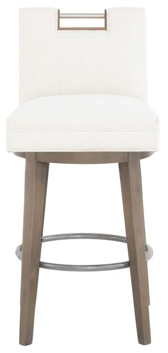 Fairfield 1260-08 Nickel Metal Pull Short Back Swivel Bar Stool Fairfield 1260-08 Nickel Metal Pull Short Back Swivel Bar Stool