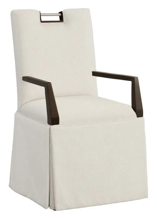 Fairfield 1261-04-T Nickel Metal Pull Back Skirted Arm Chair Fairfield 1261-04-T Nickel Metal Pull Back Skirted Arm Chair