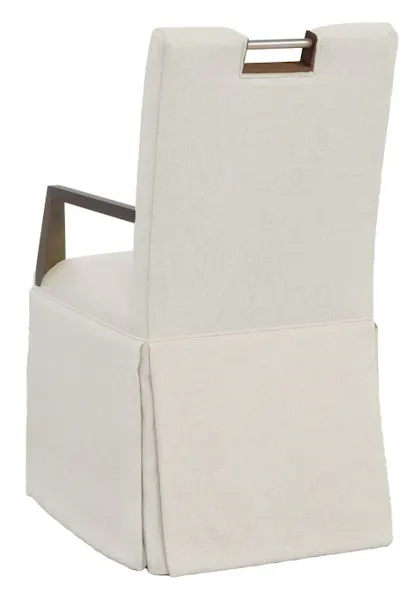 Fairfield 1261-04 Nickel Metal Pull Back Skirted Arm Chair Fairfield 1261-04 Nickel Metal Pull Back Skirted Arm Chair