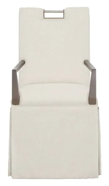 Fairfield 1261-04 Nickel Metal Pull Back Skirted Arm Chair Fairfield 1261-04 Nickel Metal Pull Back Skirted Arm Chair