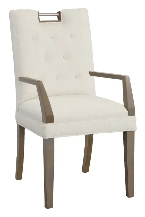 Fairfield 1262-04 Nickel Metal Pull Short Button Back Arm Chair Fairfield 1262-04 Nickel Metal Pull Short Button Back Arm Chair