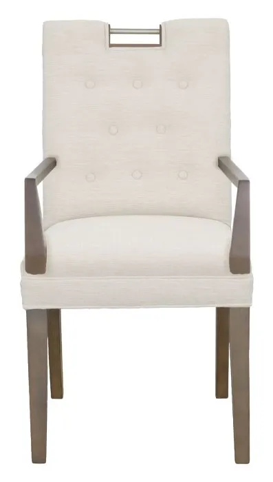 Fairfield 1262-04 Nickel Metal Pull Short Button Back Arm Chair Fairfield 1262-04 Nickel Metal Pull Short Button Back Arm Chair