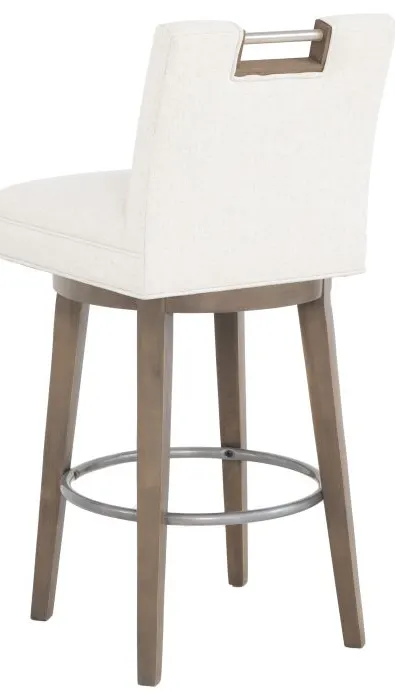 Fairfield 1262-08 Nickel Metal Pull Short Button Back Swivel Bar Stool Fairfield 1262-08 Nickel Metal Pull Short Button Back Swivel Bar Stool